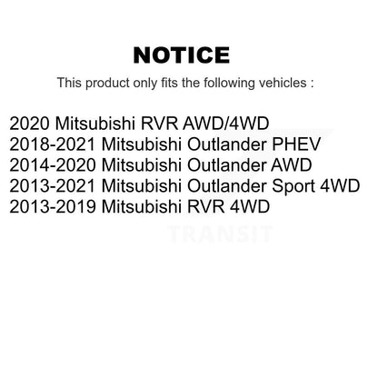 Kit d'assemblage de roulement et moyeu de roue avant et arrière, pour Mitsubishi RVR Outlander PHEV
