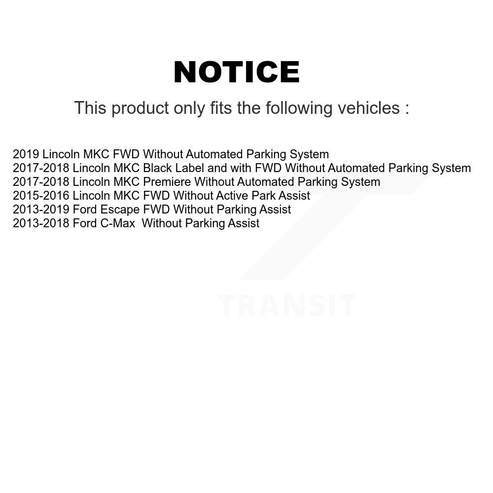 Kit d'assemblage de roulement et moyeu de roue avant et arrière, pour Ford Escape Lincoln MKC c-max