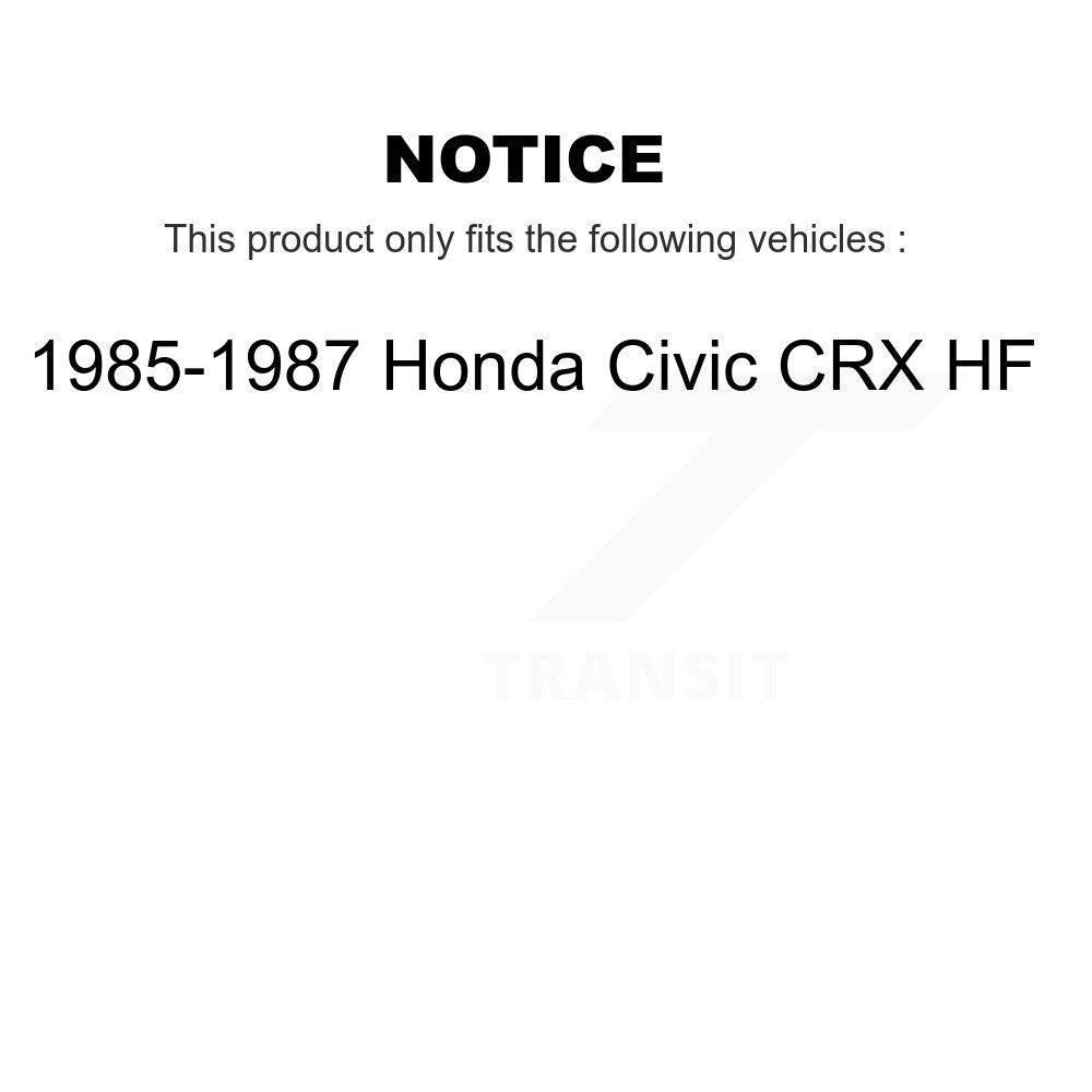 Kit d'assemblage de roulement et moyeu de roue avant et arrière, pour Honda Civic CRX HF 1985 – 1987