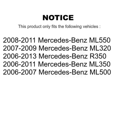 Kit de roulement de roue avant et arrière, pour Mercedes-Benz ML350 ML320 R350 ML550 ML500