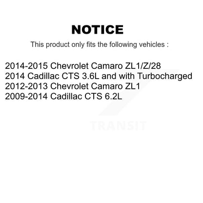 Kit d'assemblage de roulement et moyeu de roue avant et arrière, pour Cadillac CTS Chevrolet Camaro
