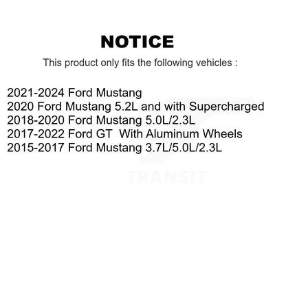 Paire d'assemblage de roulement et de moyeu de roue arrière pour Ford Mustang GT K70-101777