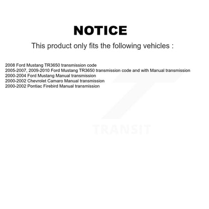 Roulement de roue arrière et paire de course pour Pontiac Firebird Chevrolet Camar 2000-2002