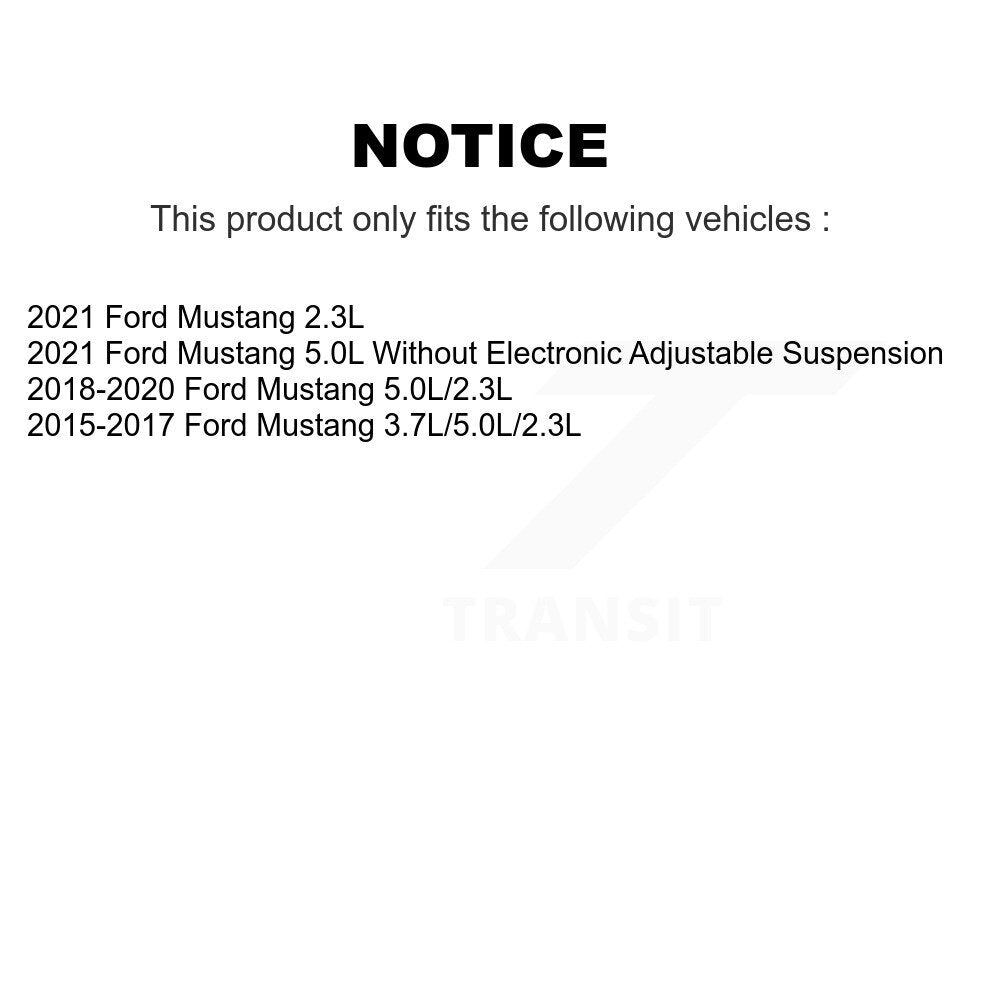 Kit d'assemblage de roulement et moyeu de roue avant et arrière pour Ford Mustang K70-101862