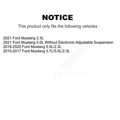 Kit d'assemblage de roulement et moyeu de roue avant et arrière pour Ford Mustang K70-101862
