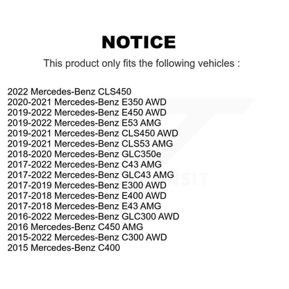 Paire d'assemblage de moyeu de roulement de roue avant, pour Mercedes-Benz GLC300 C300 C43 AMG E40