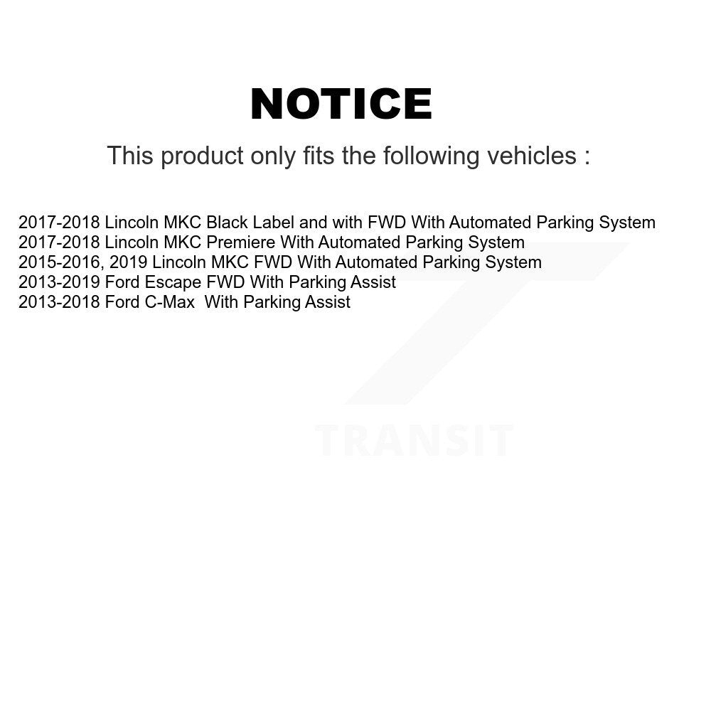 Paire d'assemblage de roulement et de moyeu de roue arrière, pour Ford Escape Lincoln MKC c-max