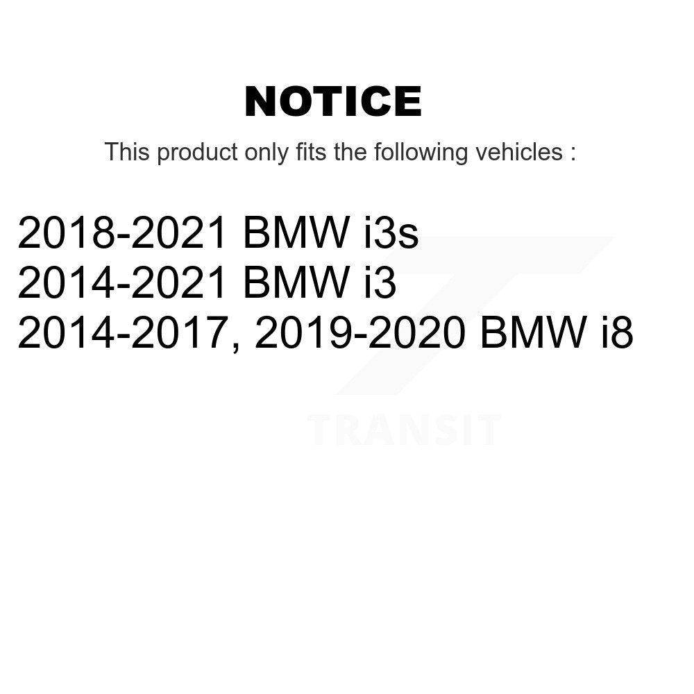 Paire d'assemblage de roulement de roue arrière et de moyeu pour BMW i3 i8 i3s K70-101888