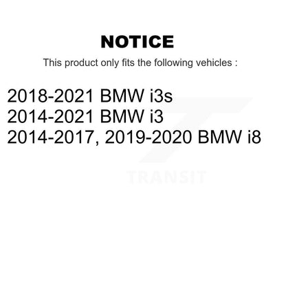 Paire d'assemblage de roulement de roue arrière et de moyeu pour BMW i3 i8 i3s K70-101888