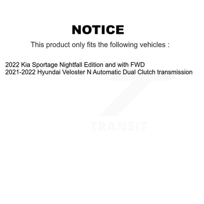 Kit d'assemblage de roulement et moyeu de roue avant et arrière, pour Kia Sportage Hyundai Veloster N