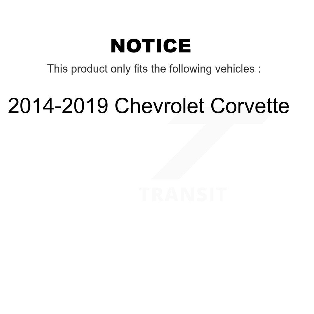 Kit d'assemblage de roulement et moyeu de roue avant et arrière pour Chevrolet Corvette 2014-2019