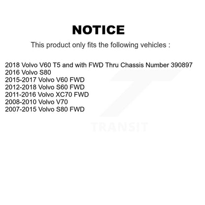 Kit d'assemblage de roulement et moyeu de roue avant et arrière, pour Volvo S60 XC70 V60 S80 V70