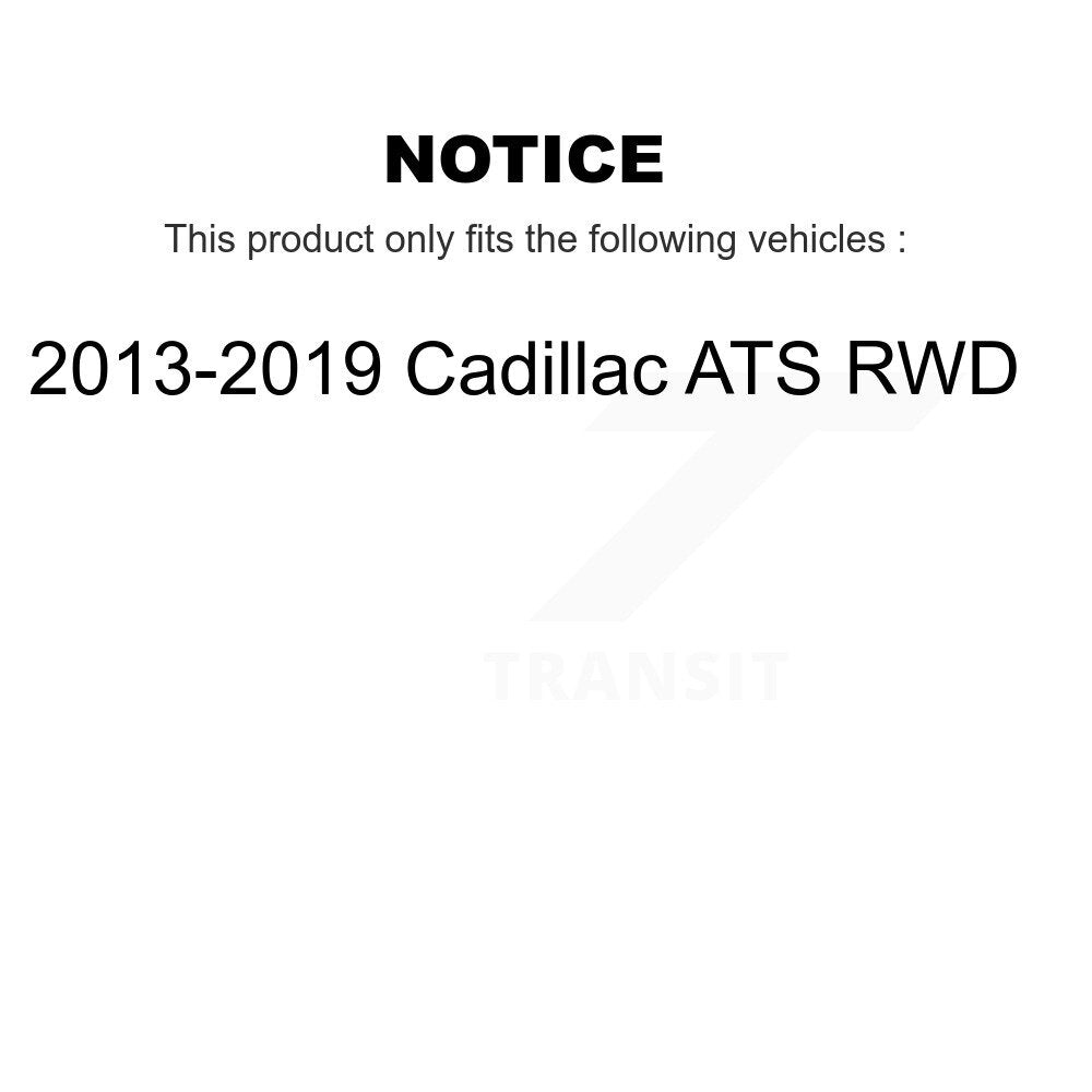 Kit d'assemblage de roulement et moyeu de roue avant et arrière, pour Cadillac ATS RWD 2013 – 2019