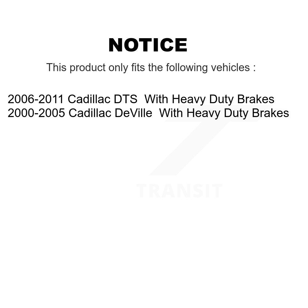 Paire d'assemblage de roulement de roue avant et de moyeu pour Cadillac DTS DeVille K70-102087