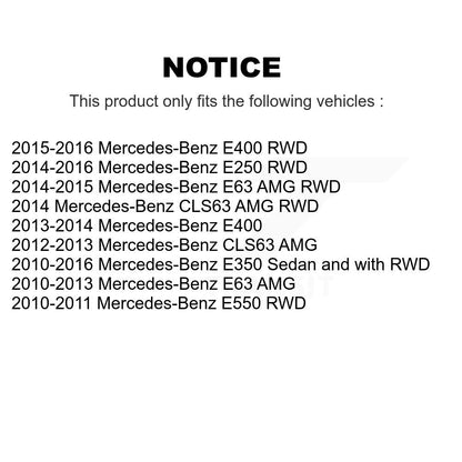 Paire d'assemblage de moyeu de roulement de roue avant, pour Mercedes-Benz E350 E400 E250 E550 E63