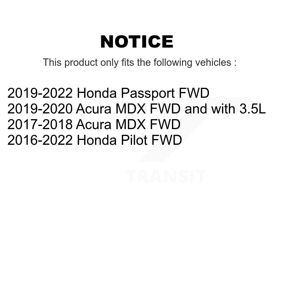 Kit d'assemblage de roulement et moyeu de roue avant et arrière, pour Honda Pilot Acura MDX Passpor