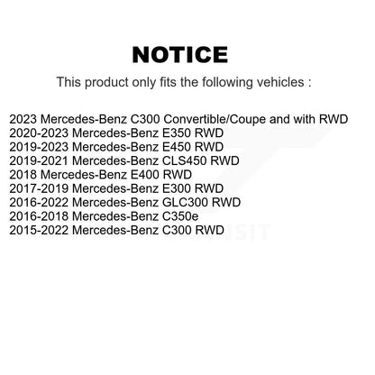 Paire d'assemblage de roulement et moyeu de roue avant, pour Mercedes-Benz GLC300 C300 E450 E400