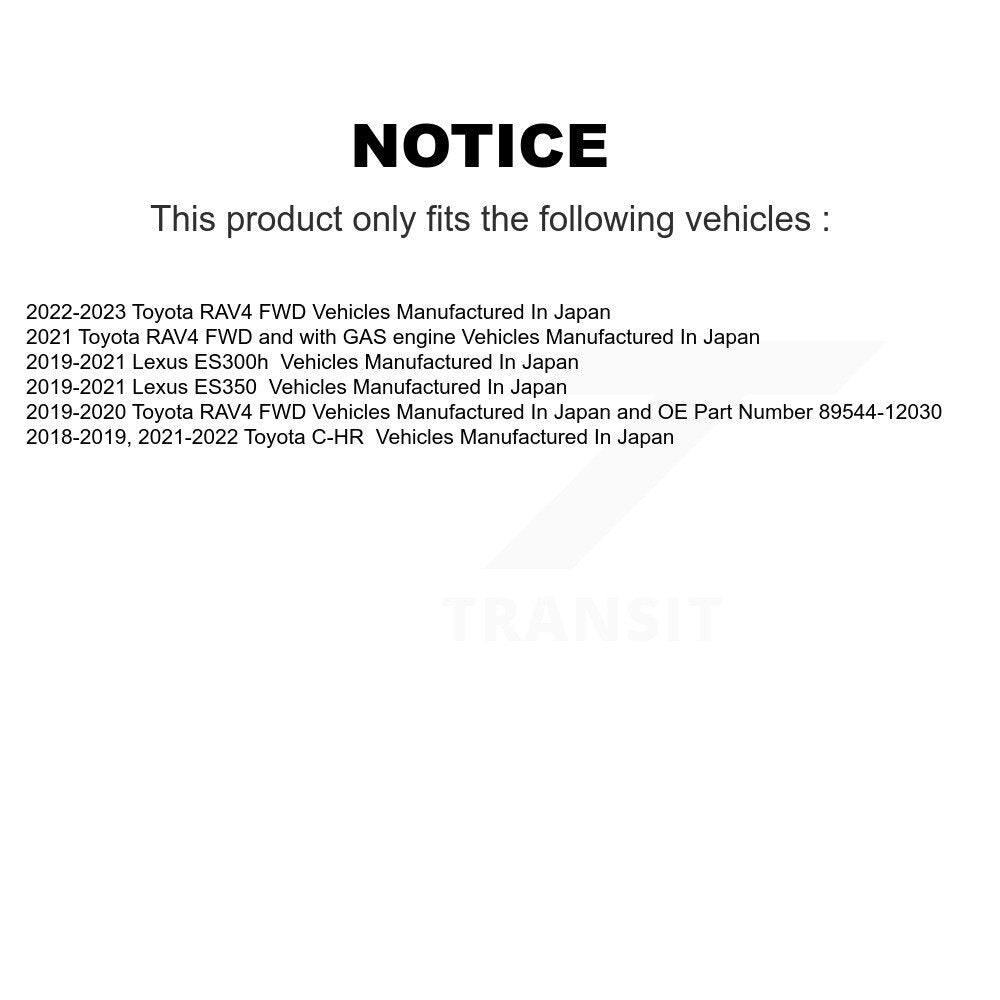 Paire d'assemblage de roulement et de moyeu de roue arrière, pour Toyota RAV4 C-HR Lexus ES350 ES300