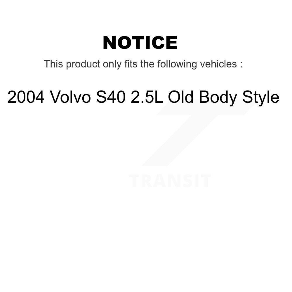 Kit d'assemblage de moyeu de roulement de roue avant et arrière, pour Volvo S40 2004, 2,5 l, style ancien
