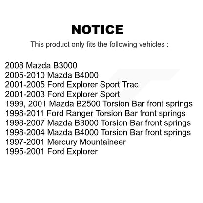 Kit de liaison de rotule de bras de commande avant, pour Ford Ranger Mazda B4000 Explorer Spor