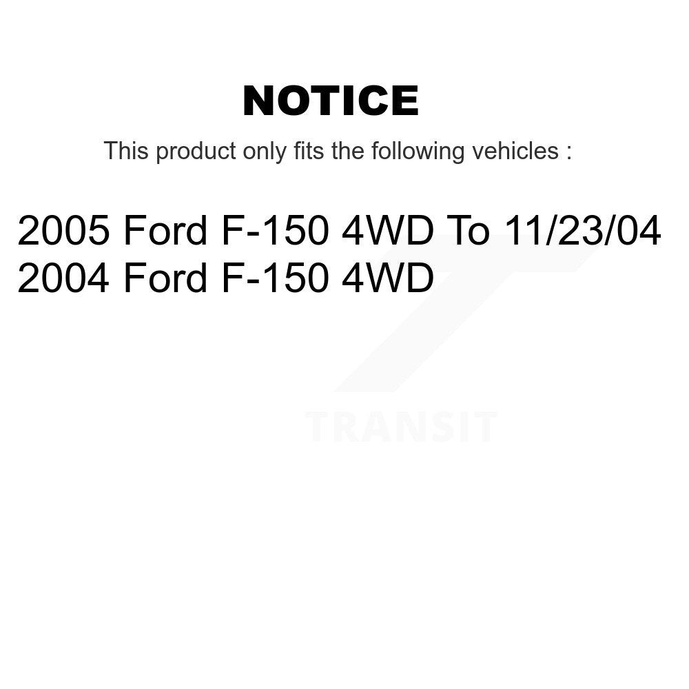 Bras de commande de Suspension avant et Kit de liaison d'assemblage de rotule pour Ford F-150 4W