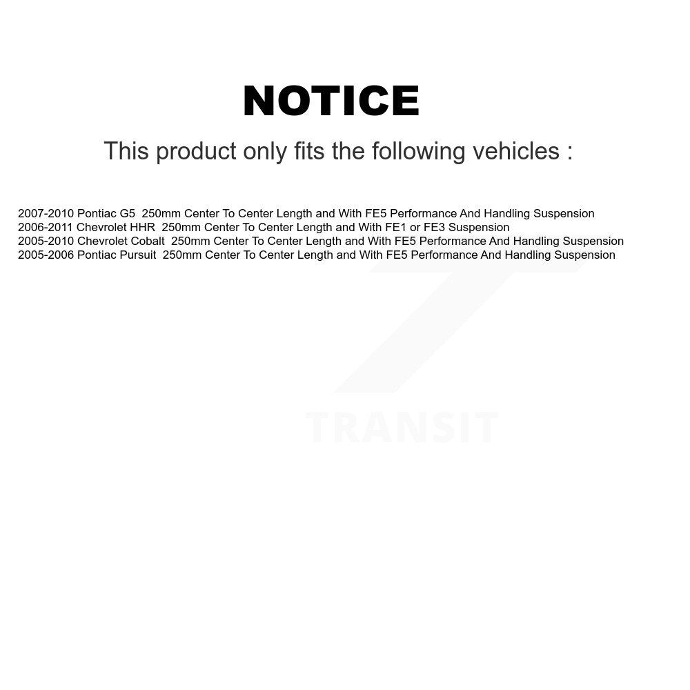 Paire de liens de Suspension avant, pour Chevrolet Cobalt Pontiac G5 HHR Pursuit
