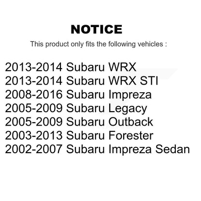 Paire de liens de Suspension avant, pour Subaru Impreza Forester Outback Legacy WRX STI