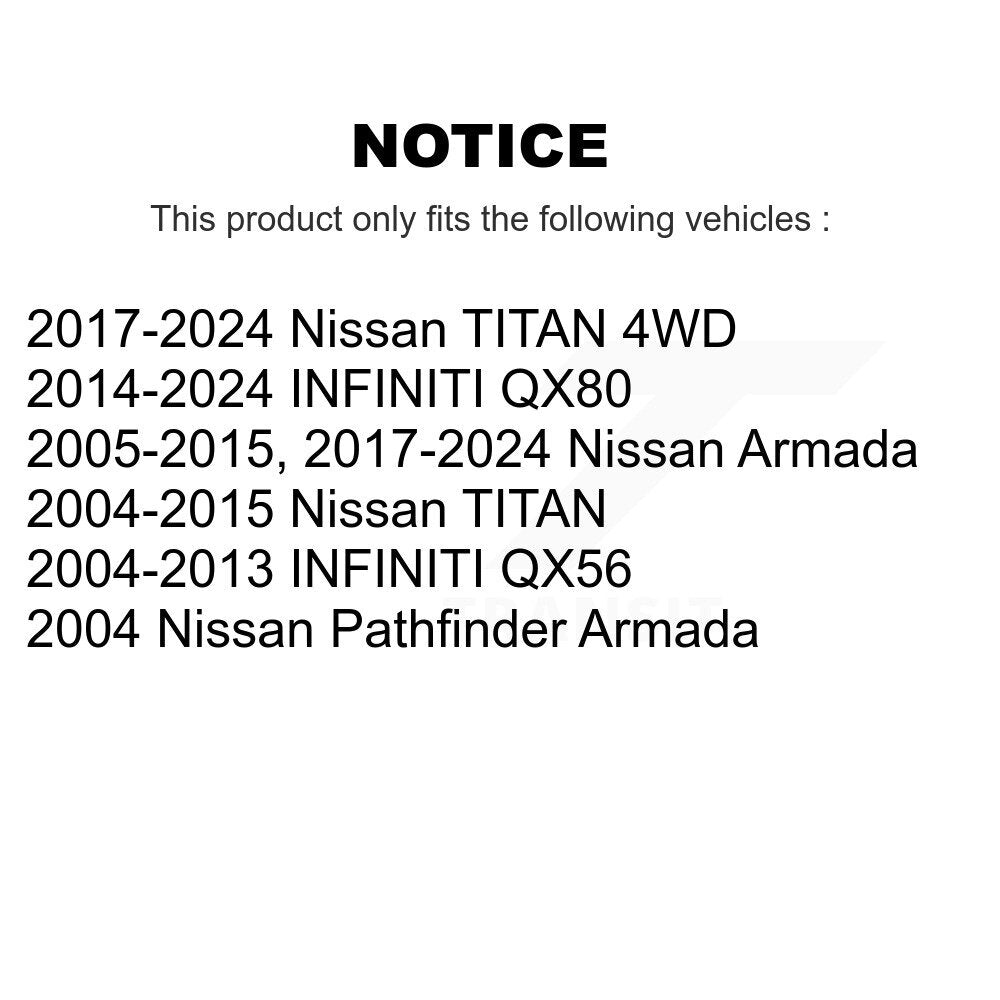 Paire de liens de Suspension avant, pour Nissan TITAN Armada INFINITI QX80 QX56 Pathfinde