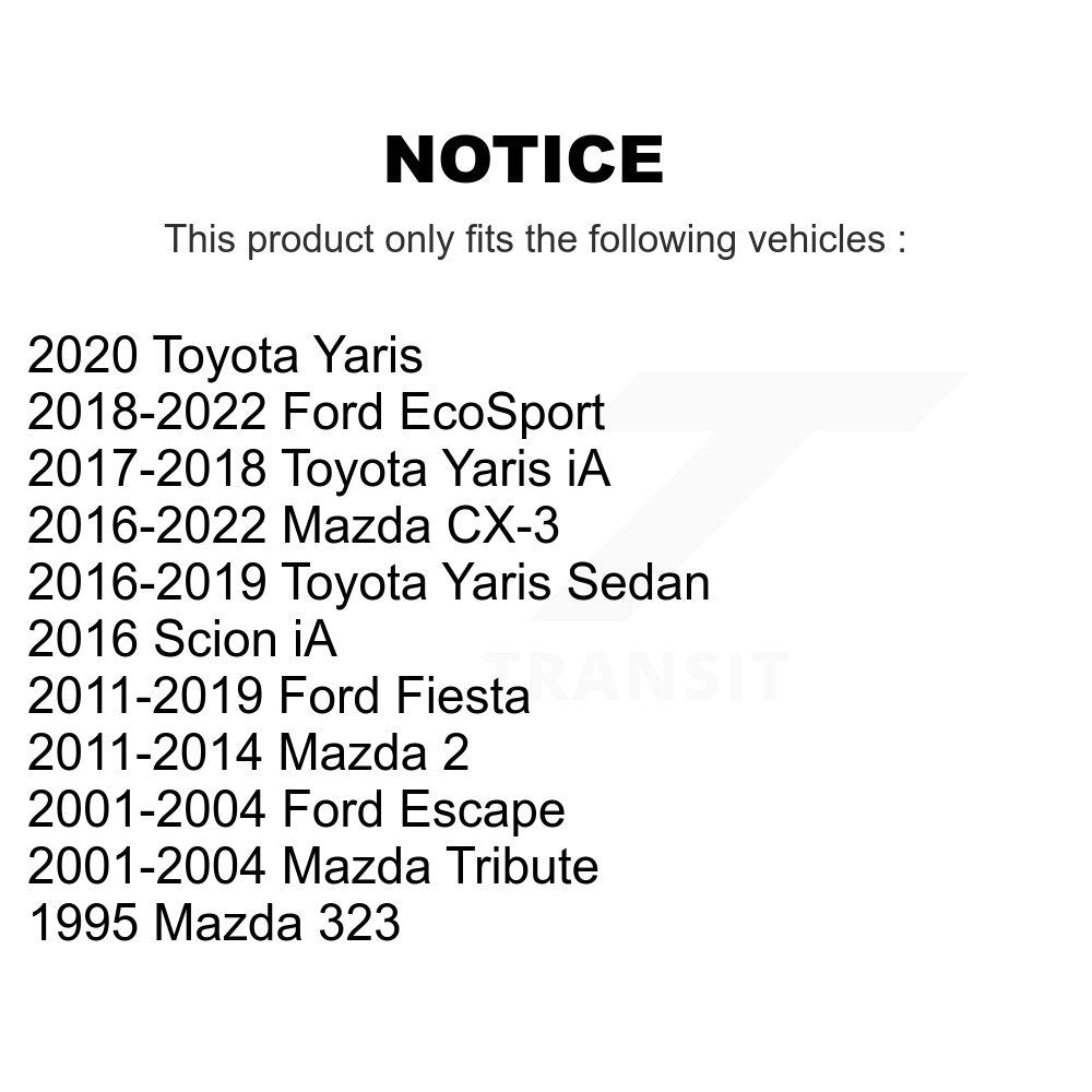 Paire de maillons avant pour Ford Mazda CX-3 Fiesta Toyota Yaris EcoSport 2 Escape iA 32