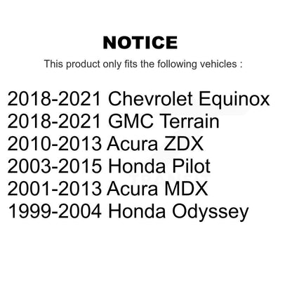 Paire de maillons avant pour Honda Chevrolet Equinox Pilot Acura MDX GMC Terrain Odyssey