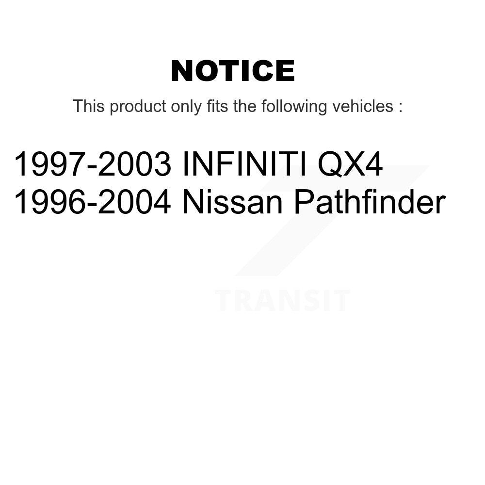 Paire de maillons de suspension avant pour Nissan Pathfinder INFINITI QX4 K72-100282