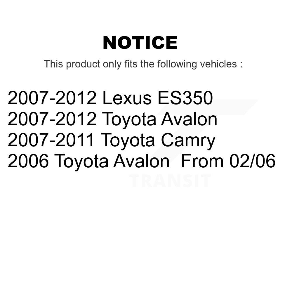 Paire de maillons de suspension arrière pour Toyota Camry Lexus ES350 Avalon K72-100341
