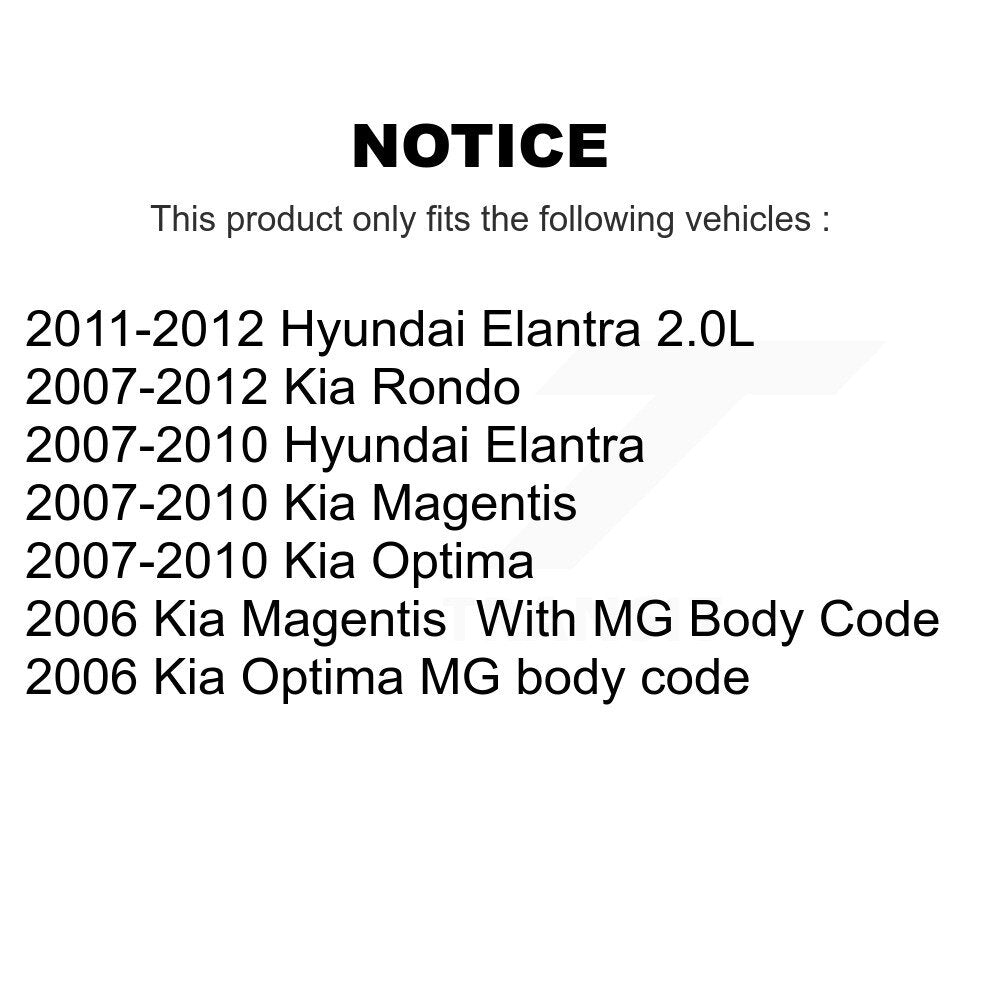 Paire de liens de Suspension arrière, pour Hyundai Elantra Kia Rondo Optima Magentis
