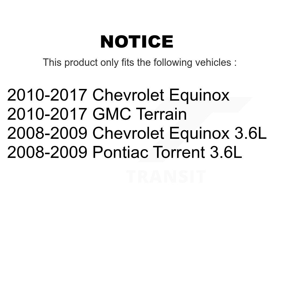 Paire de maillons de suspension arrière pour Chevrolet Equinox GMC Terrain Pontiac Torrent