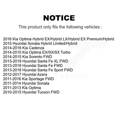 Paire de maillons arrière pour Hyundai Santa Fe Sport Kia Tucson Sonata Optima Sportage XL