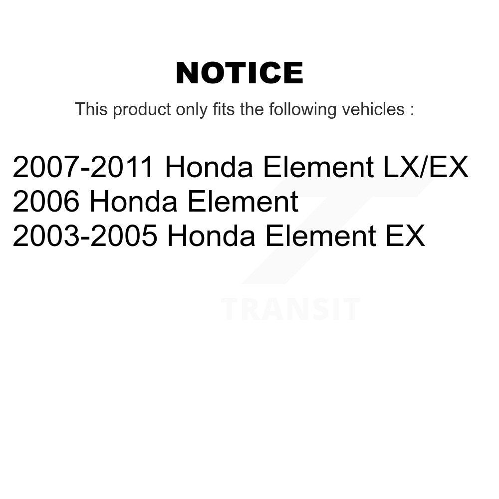 Paire de rotules de Suspension inférieure avant pour Honda Element K72-100425