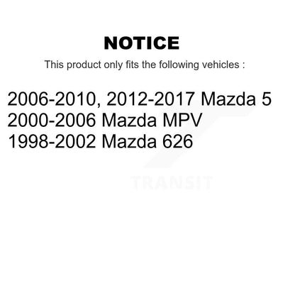 Paire de rotules de Suspension inférieure avant, pour Mazda 5 MPV 626 K72-100449