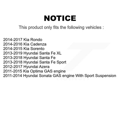 Paire de rotules de Suspension inférieure avant, pour Hyundai Santa Fe Sport Kia K72-10045