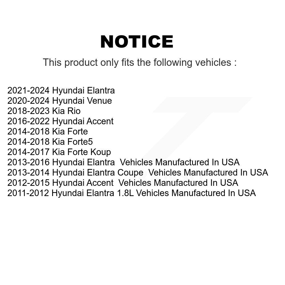 Paire de rotules de Suspension inférieure avant, pour Hyundai Elantra Accent Kia K72-10045