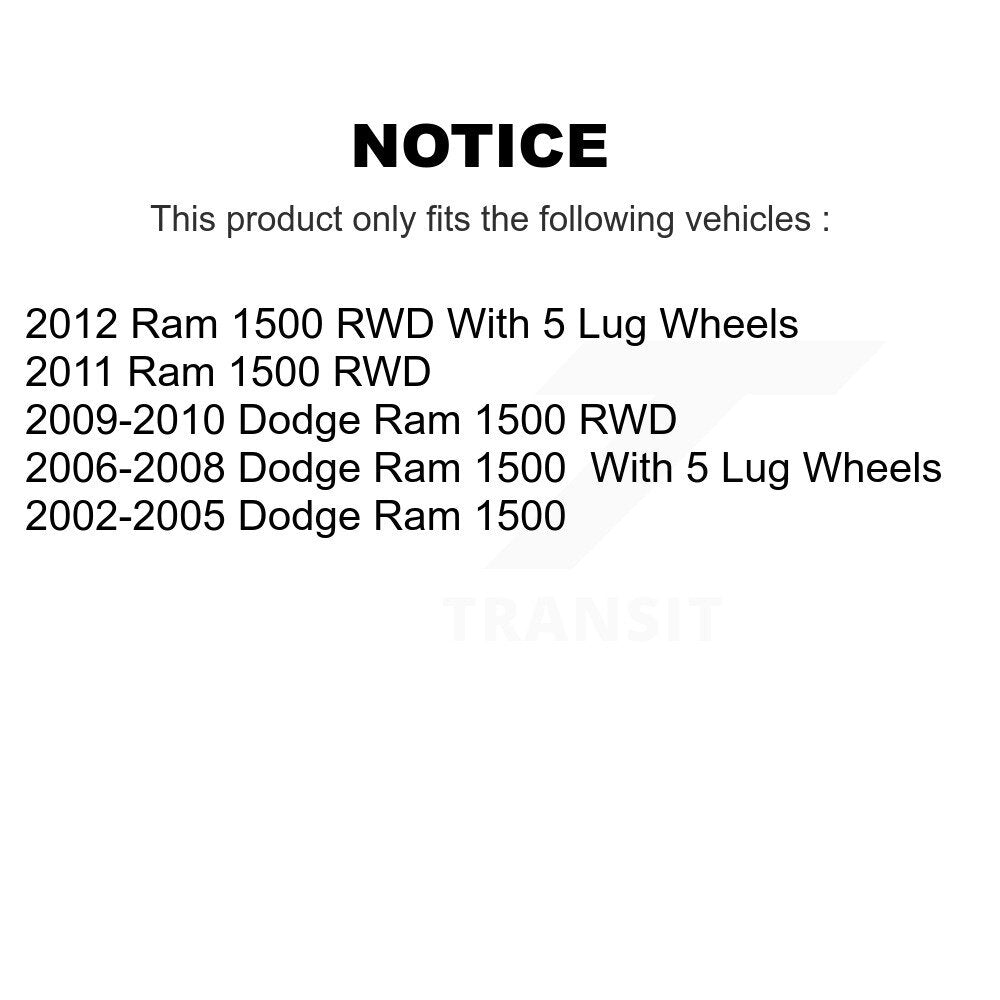 Paire de rotules de Suspension inférieure avant pour Dodge Ram 1500 K72-100486