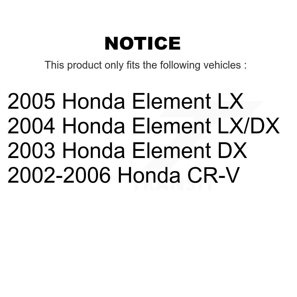 Paire de rotules de Suspension inférieure avant pour élément Honda CR-V K72-100496