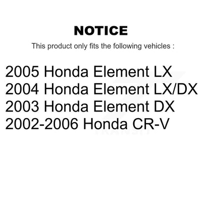 Paire de rotules de Suspension inférieure avant pour élément Honda CR-V K72-100496