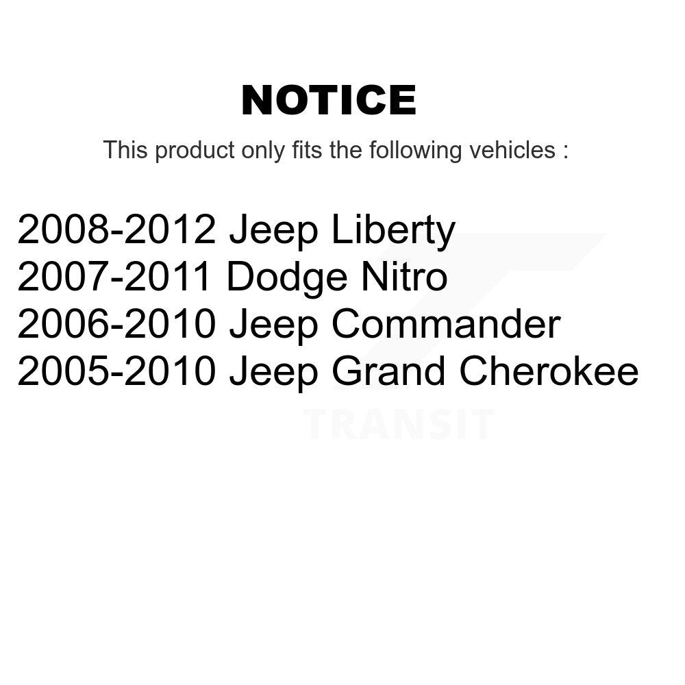 Paire de jeux de rotules de Suspension inférieure avant, pour Jeep Grand Cherokee Liberty
