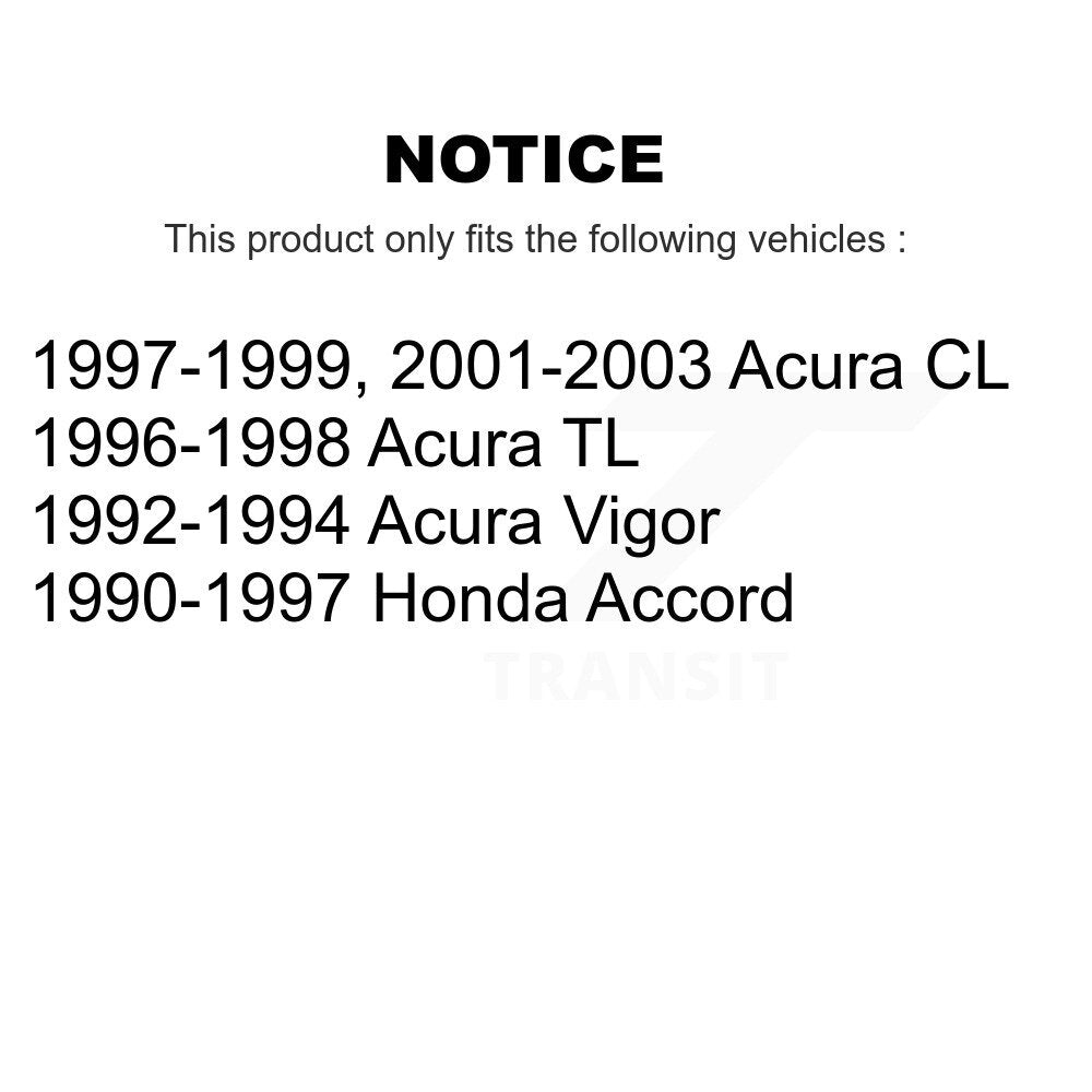 Paire de rotules de Suspension supérieure arrière, pour Honda Accord Acura CL TL K72-100548
