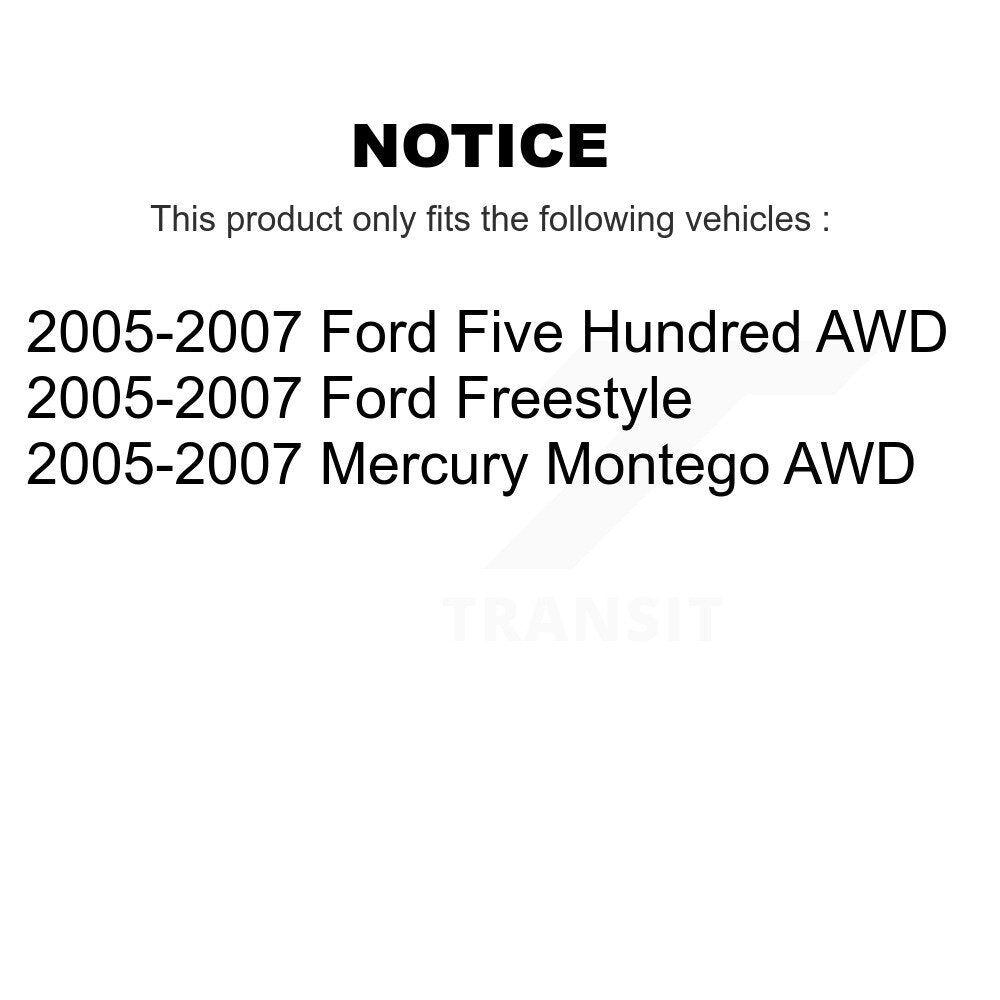 Kit de bras de commande inférieur avant et de rotule, pour Ford Five Hundred Freestyle Mercur