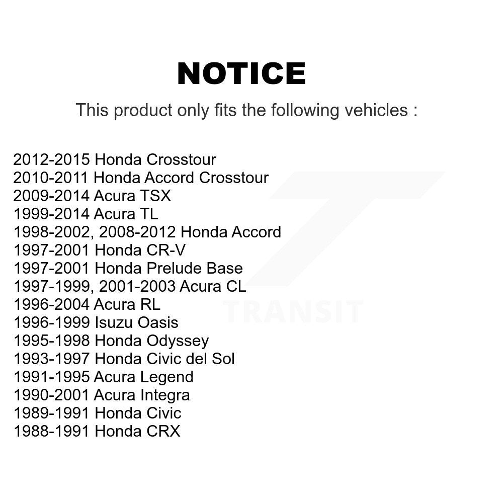 Paire de rotules de Suspension supérieure avant, pour Honda Accord Acura TL CR-V K72-10065