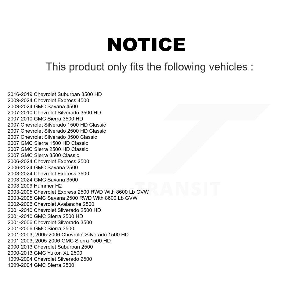 Paire de rotules de Suspension supérieure avant, pour GMC Chevrolet Sierra 2500 K72-10066