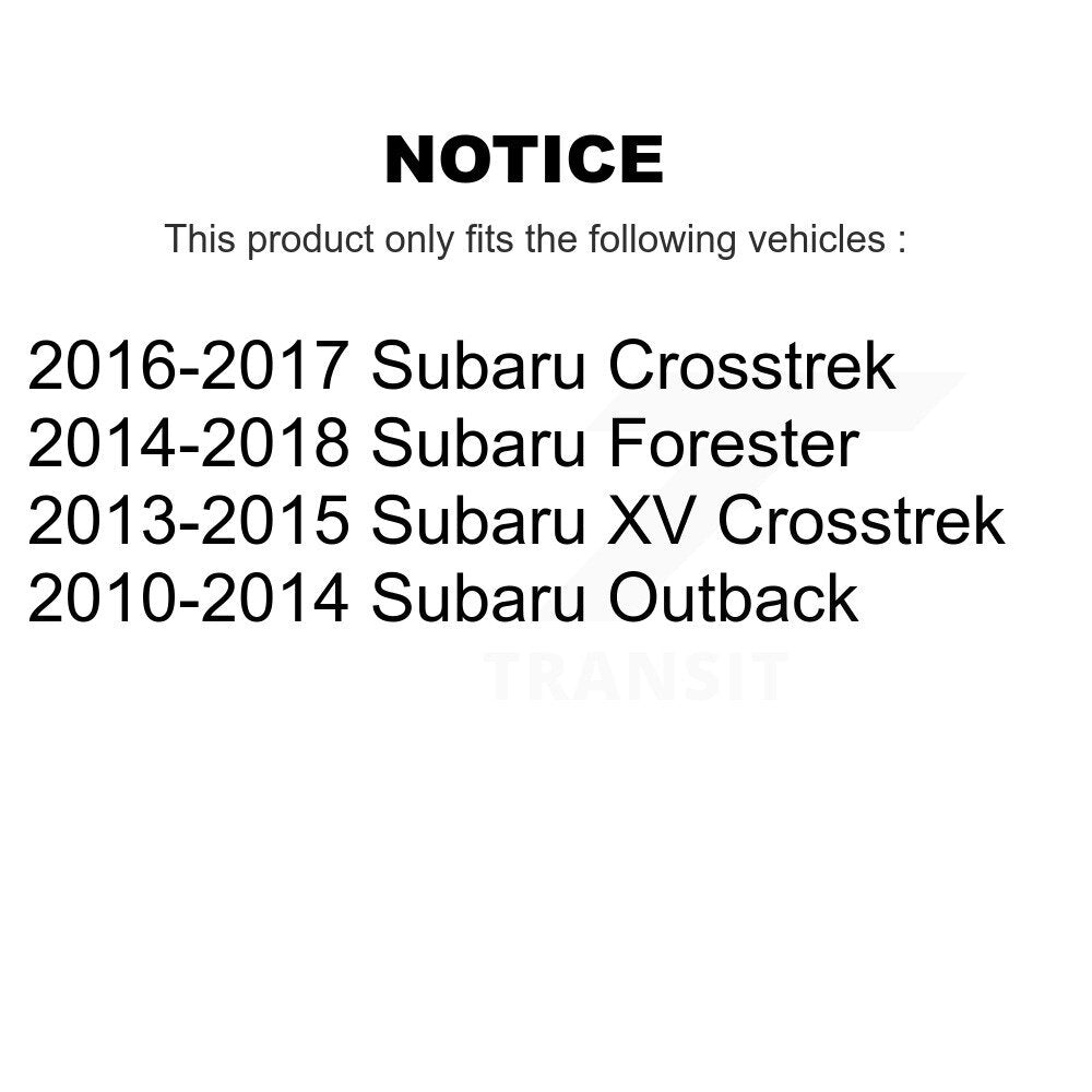 Kit de liaison de Suspension avant et arrière, pour Subaru Forester Outback XV Crosstrek