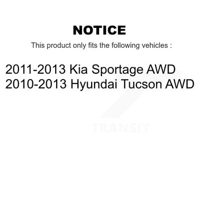 Kit de liaison de Suspension avant et arrière, pour Hyundai Tucson Kia Sportage AWD K72-100810