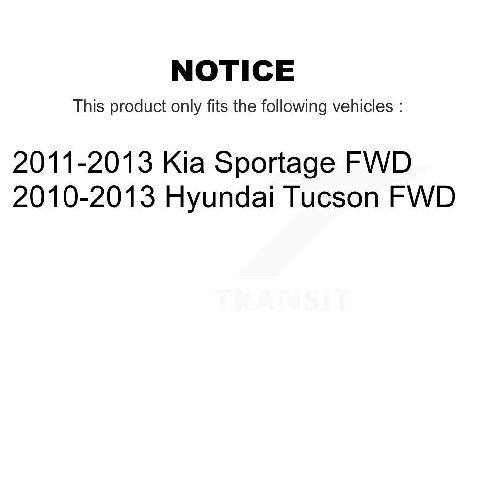 Kit de liaison de Suspension avant et arrière, pour Hyundai Tucson Kia Sportage FWD K72-100811
